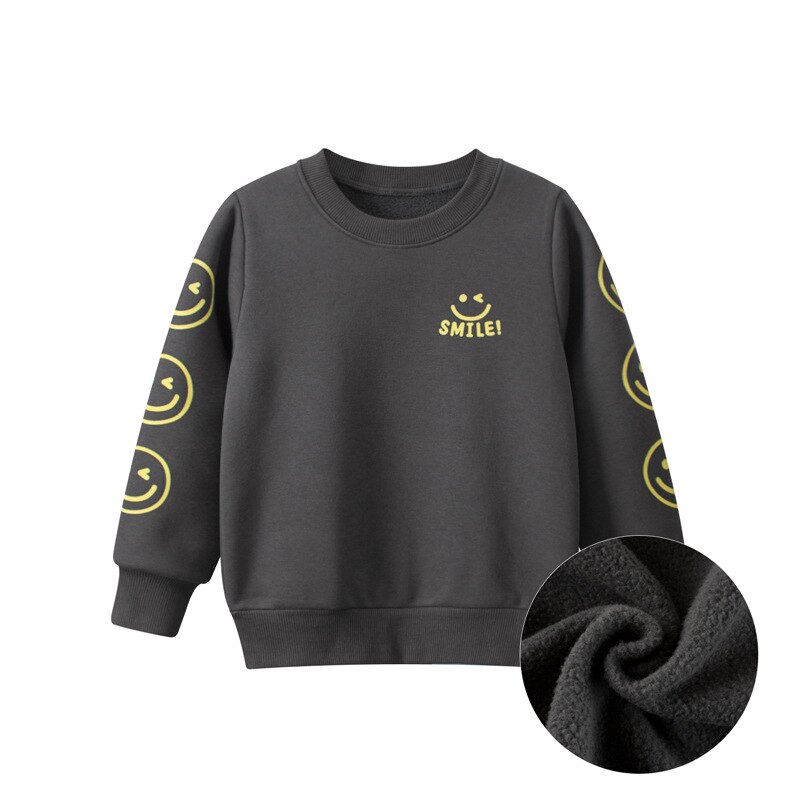 2022 New Arrival Kids Smile Sweatshirts Autumn Winter Coat for Boys Girls Sweater Clothes Children Sport Casual Outwears alx