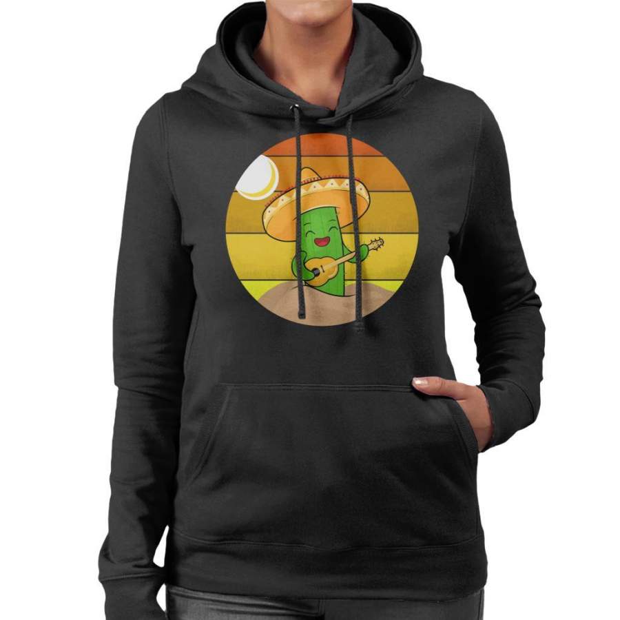 Ariba Singing Mexican Cactus Women’s Hooded Sweatshirt