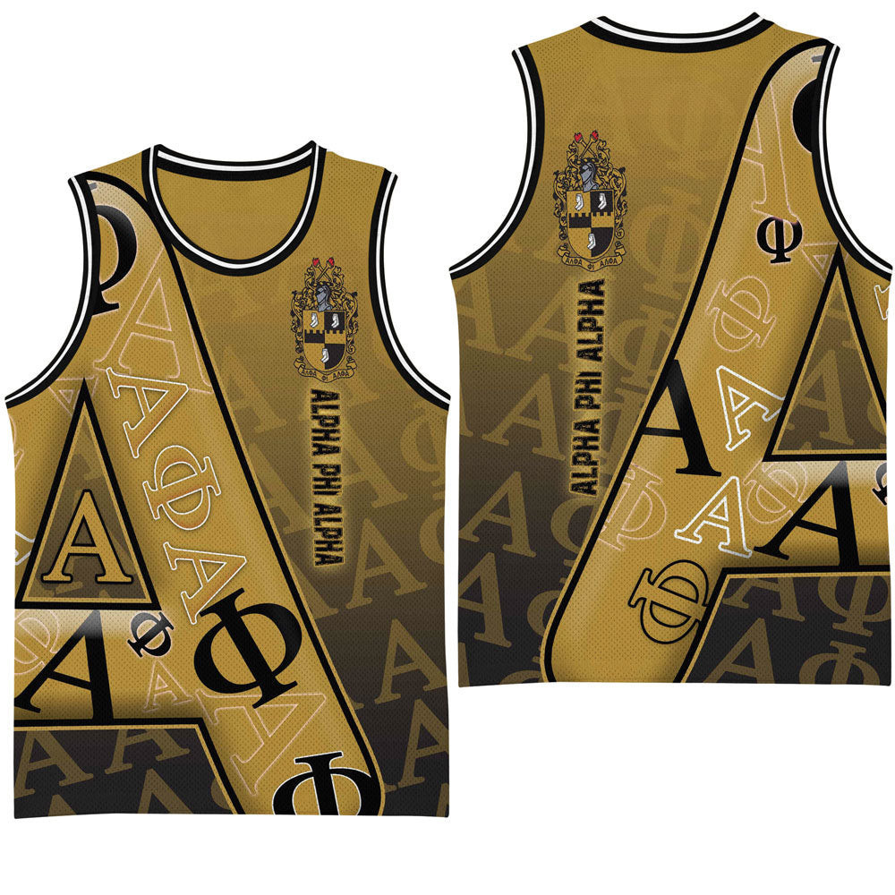 Africa Zone Clothing – Alpha Phi Alpha Letters Pattern Basketball Jersey A35