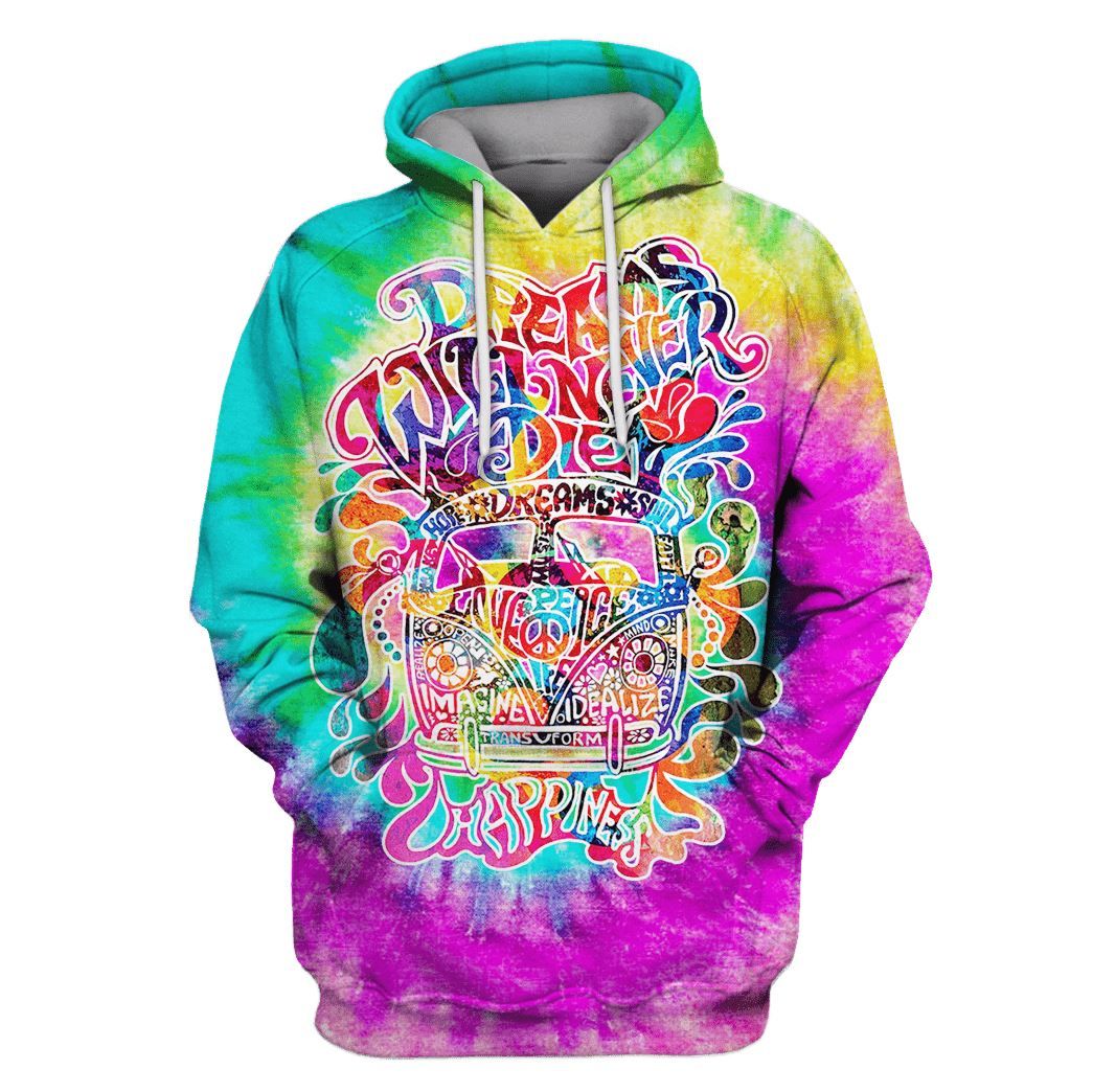 Gearhumans Hippie Happy Hoodies – T-Shirts Apparel