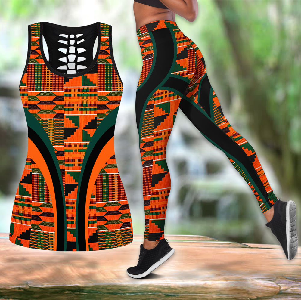 ViticStore™ African Ethnic Pattern ultra-soft plus size Tanktop & Leggings.