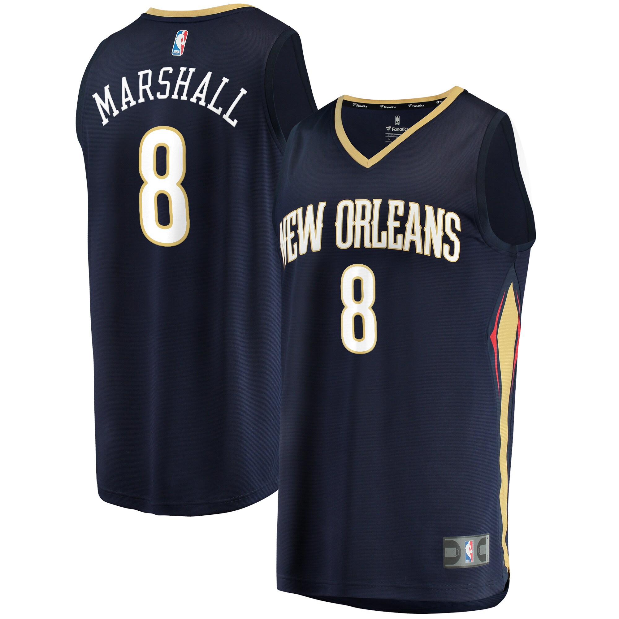 Naji Marshall New Orleans Pelicans 2021/22 Fast Break Jersey – Icon Edition – Navy