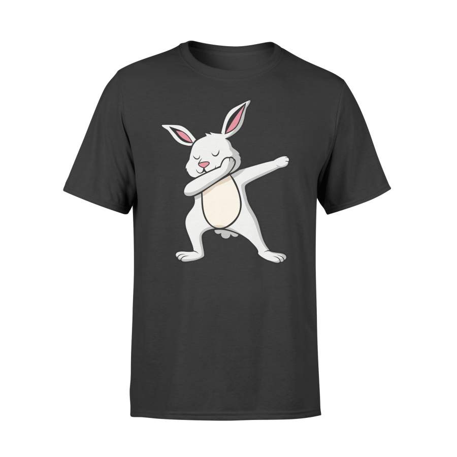 Dabbing Easter Bunny For Boys And Girls White Rabbit T Shirt