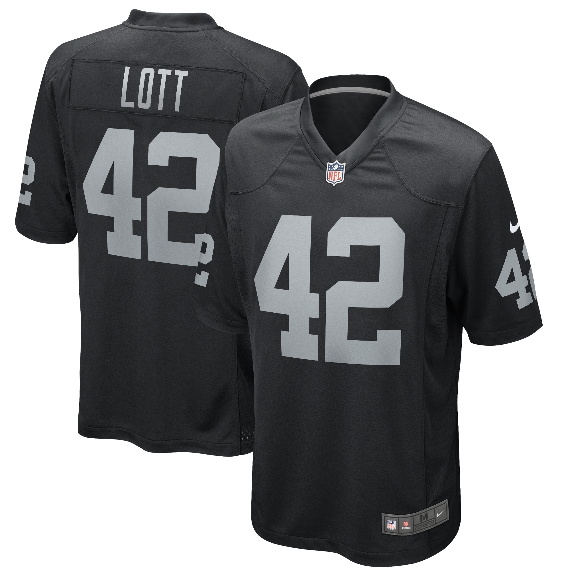 Ronnie Lott Las Vegas Raiders Game Retired Player Jersey – Black