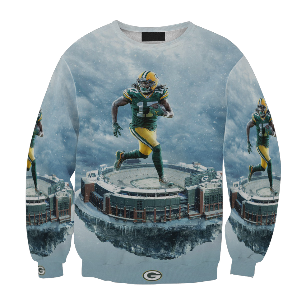 Green Bay Packers Davante Adams No17 V4 Gift For Fan 3D Full Printing Sweatshirt