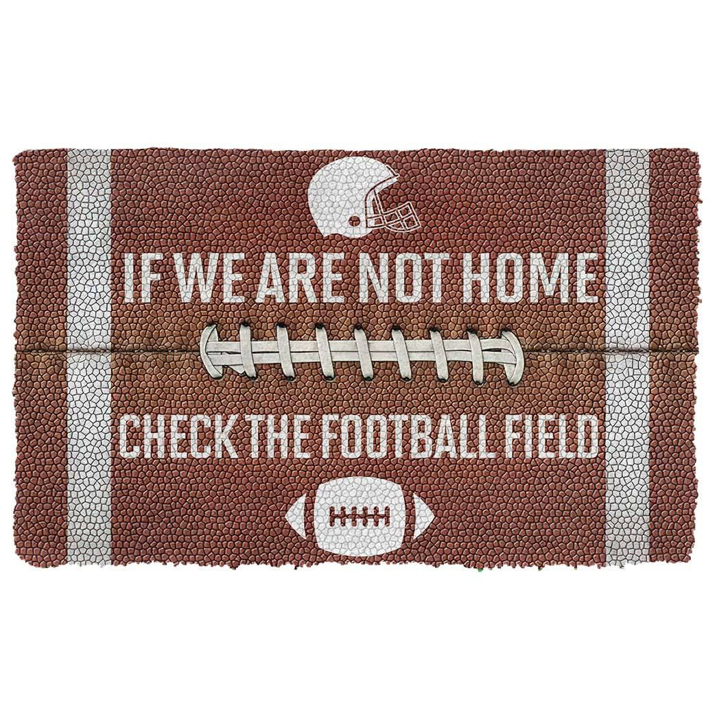 Alohazing 3D Check The Football Field Doormat