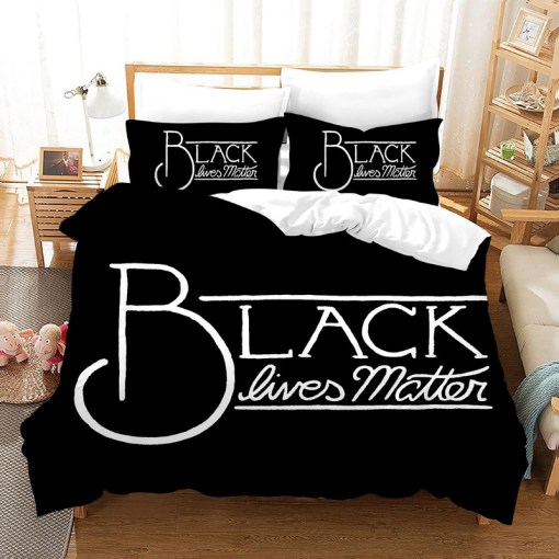 Black Lives Matter 14 Duvet Cover Pillowcase Home Decor 3D Bedding Set 4