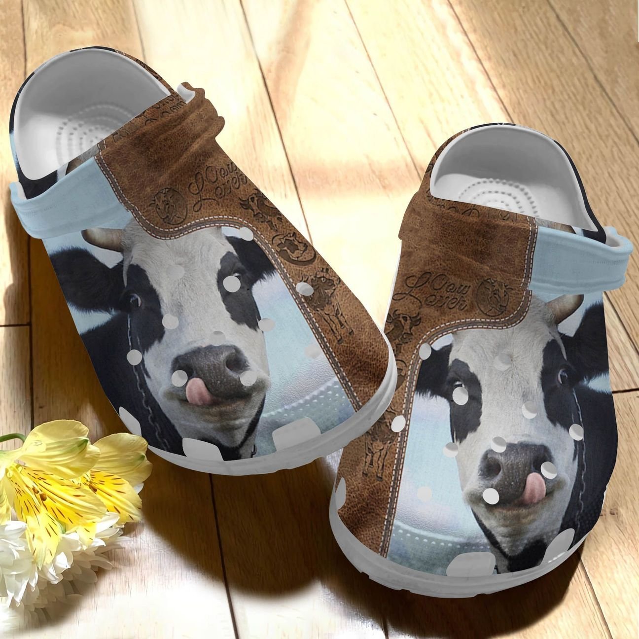 Cow Personalize Clog, Custom Name, Text, Fashion Style For Women, Men, Kid, Print 3D Cow Lover