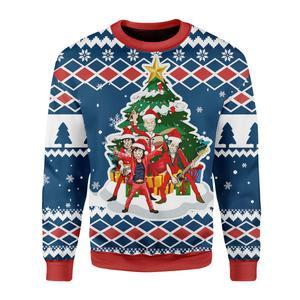 All I Want For Christmas Is Rock And Roll Ugly Christmas Sweater | Unisex | Full Size | Adult | Colorful | US3597