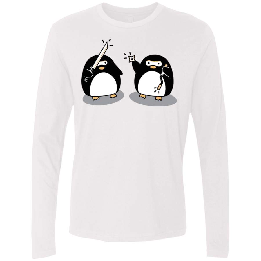 Cute Ninja Penguins Men’s Premium Long Sleeve