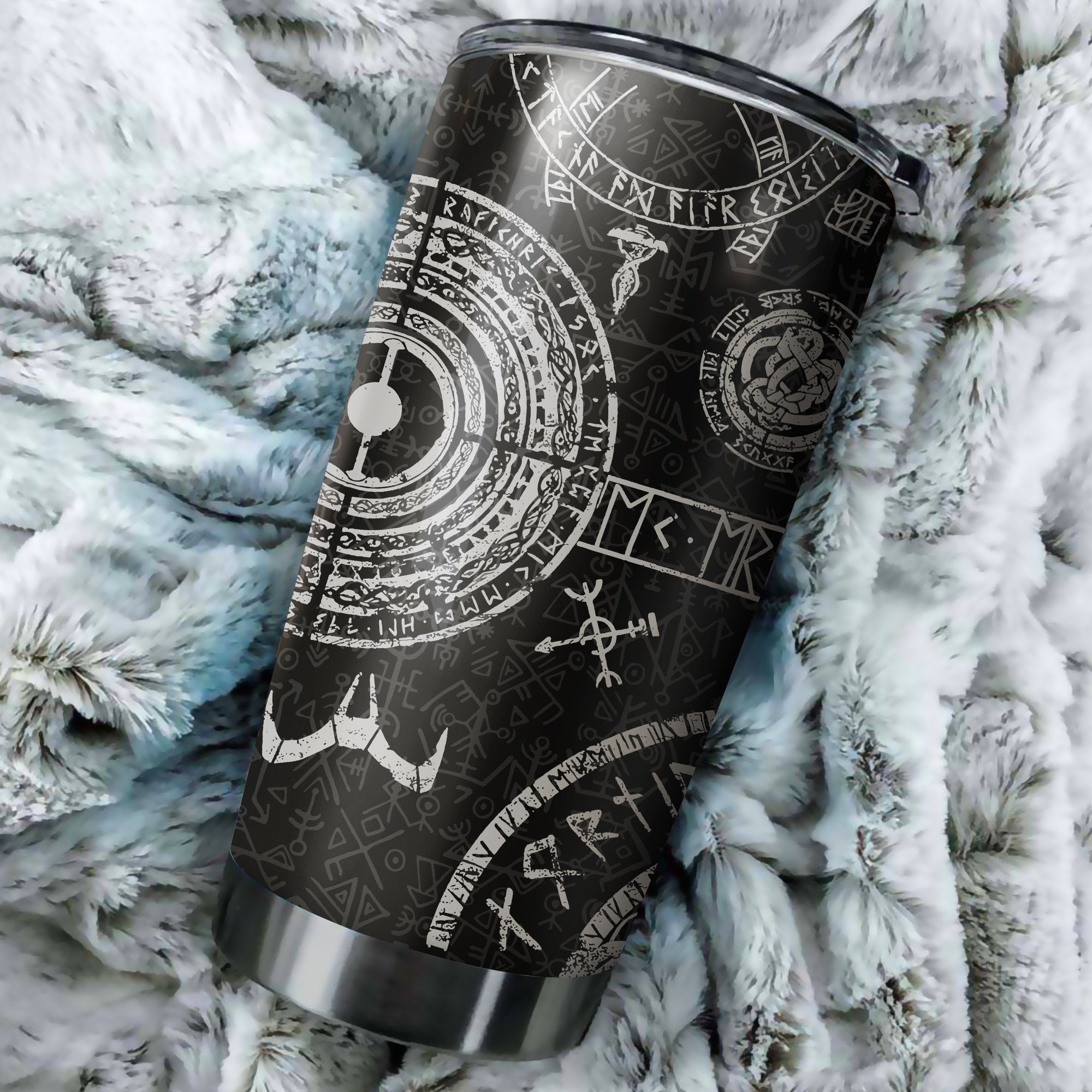 Vikings Tattoo Style Stainless Steel Tumbler Cup 20oz/30oz