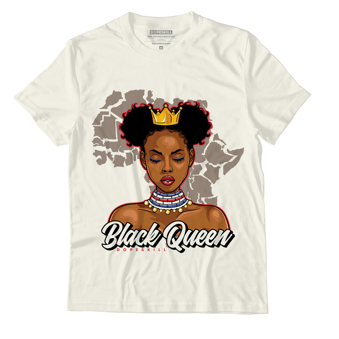 Jordan 4 Sail Canvas Dopeskill Sail T-Shirt Black Queen Graphic