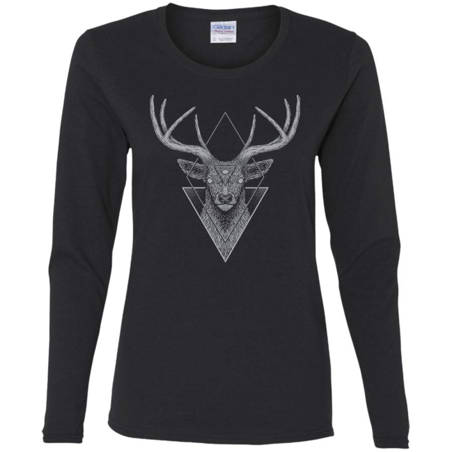 AGR Dark Deer Ladies’ Cotton LS T-Shirt