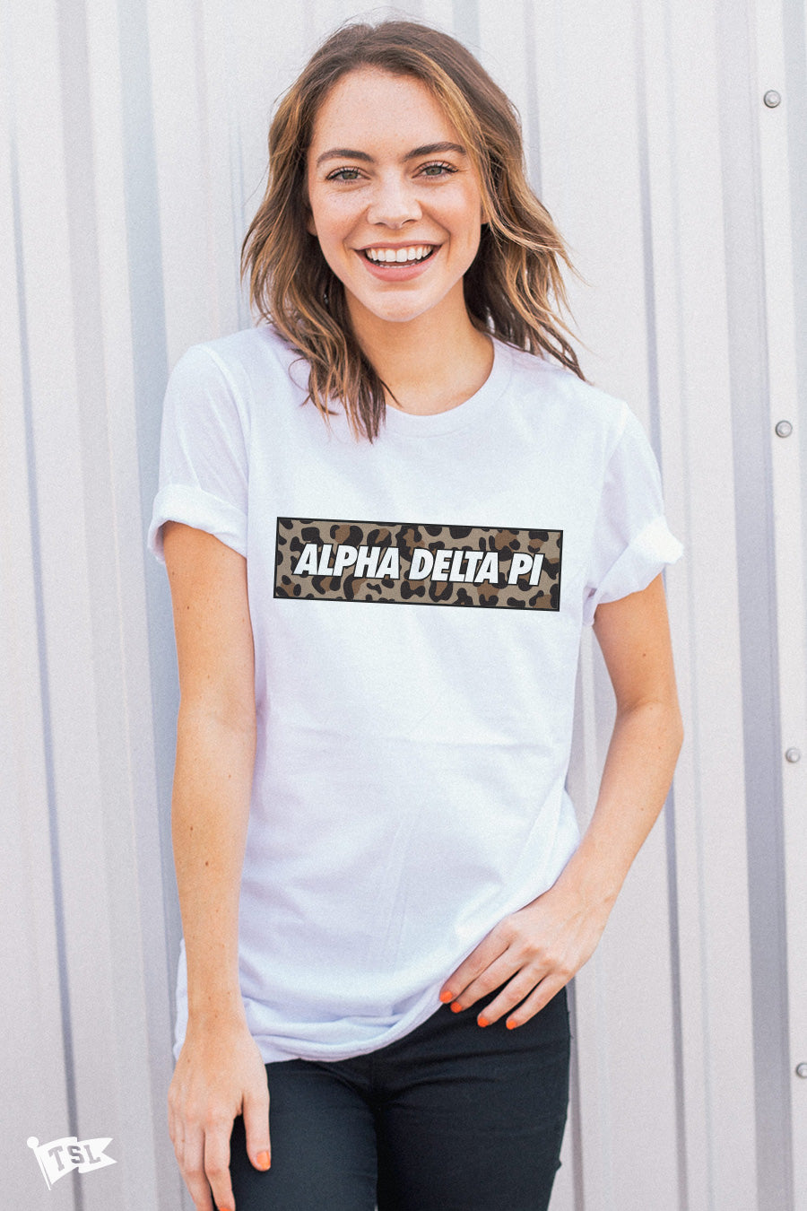 Alpha Delta Pi Leopard Tee