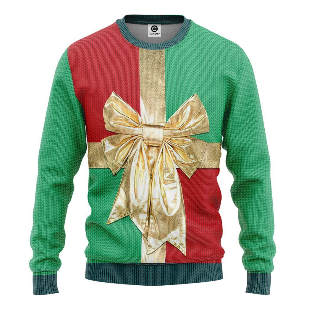 Flowermoonz 3D Christmas Gift Box Custom Sweatshirt Apparel