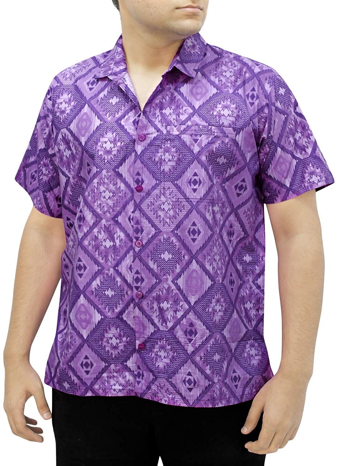 Abstract Purple High Quality Hawaiian Shirt Dhc18061611