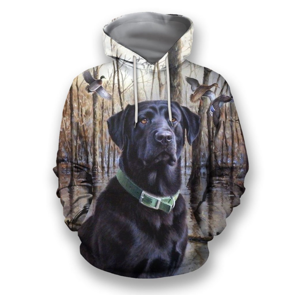 3D All Over Print Black Labrador Retriever