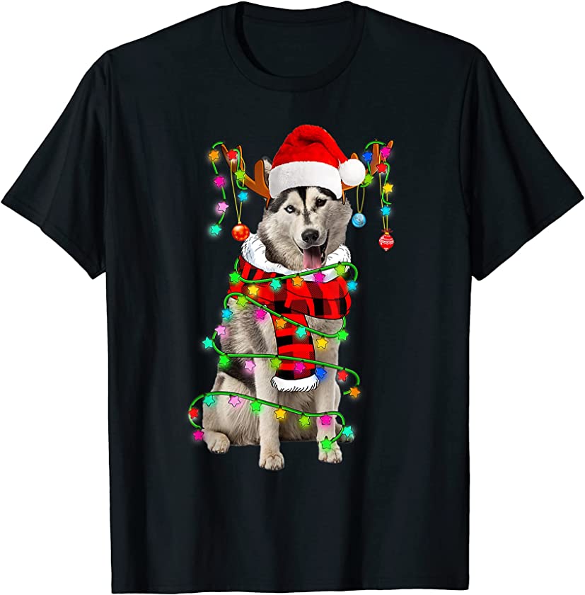 Puppy Lover Christmas Lights T-Shirt