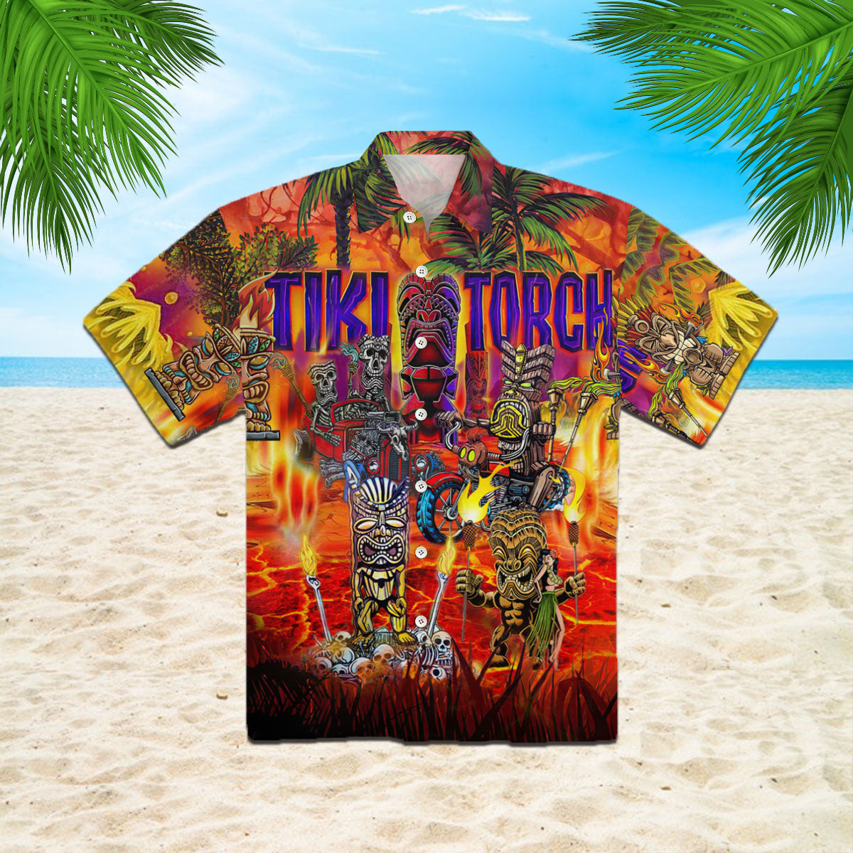 Aloha Torches Tiki Tropical Hawaii Shirt For Men Women Ha92420