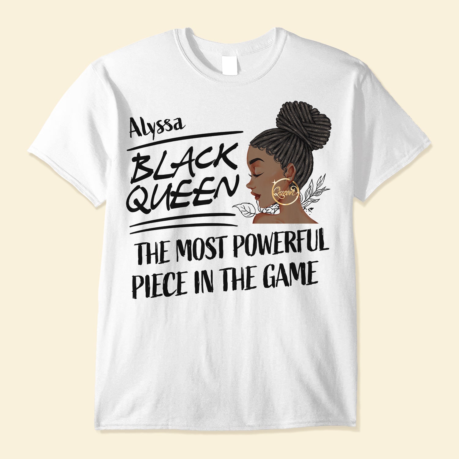 Black Queen – Personalized Shirt – Birthday Gift For Black Girl, Black Woman