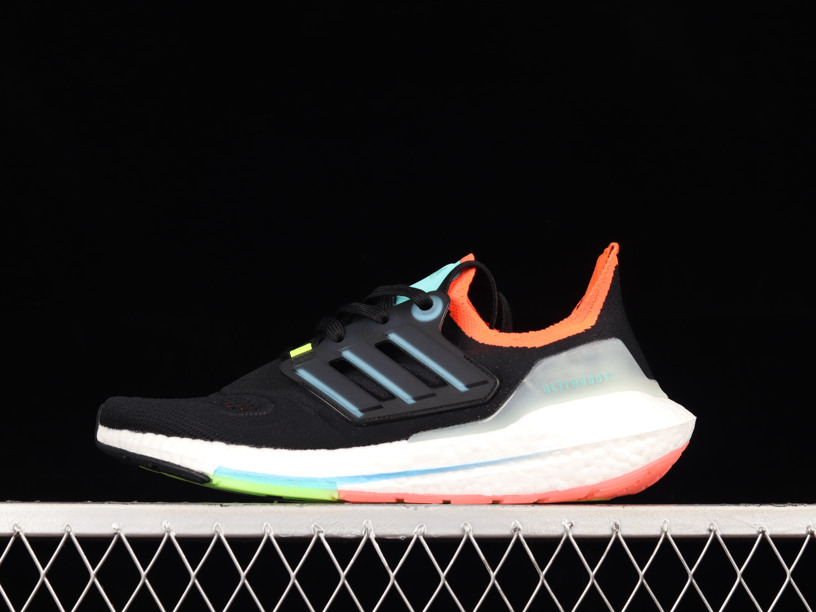 Adidas Ultraboost 22 HEAT.DRY Core Black Sky Rush Shoes Sneakers, Women SNK217617569