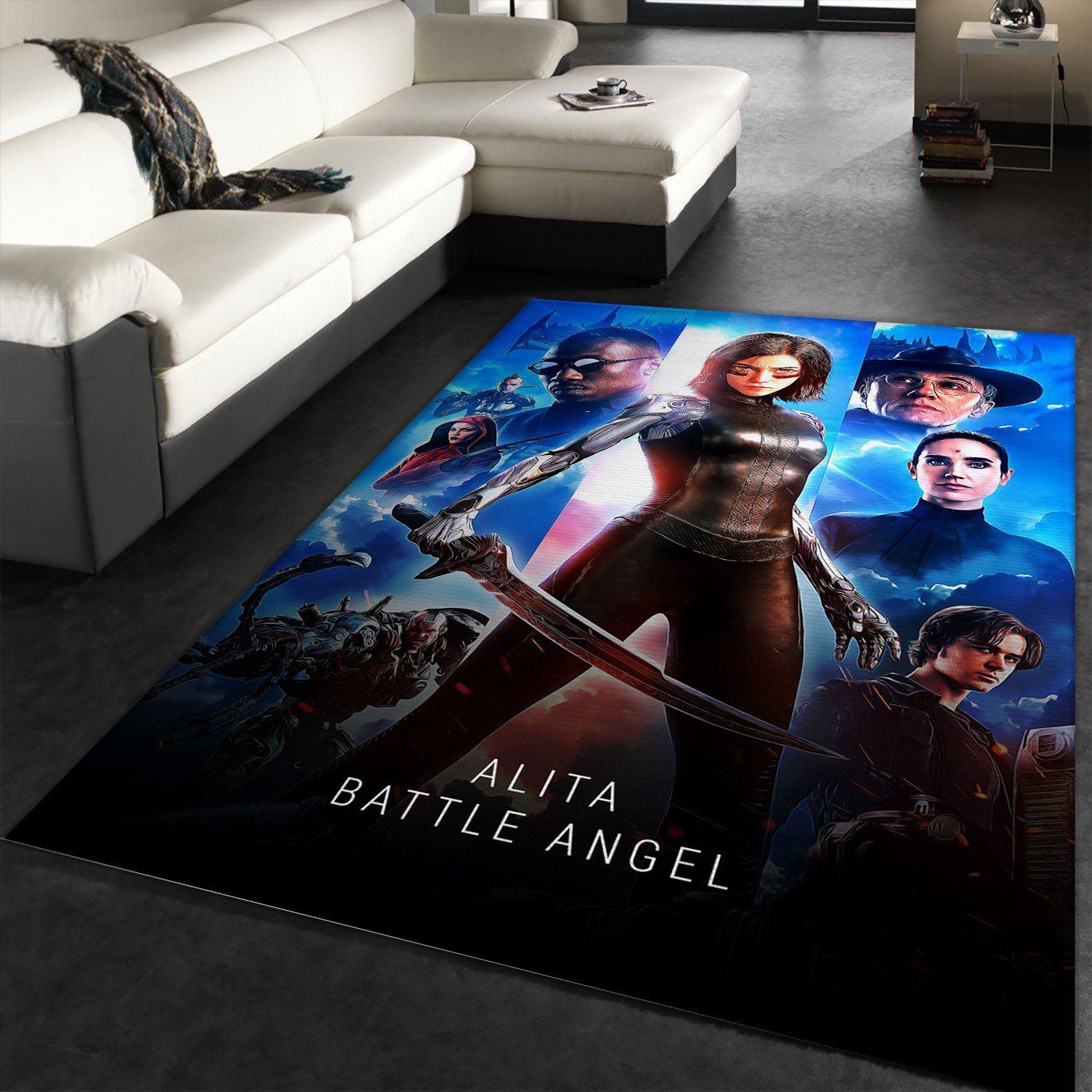 Alita Battle Angel Rug Art Painting Movie Rugs Home US Decor