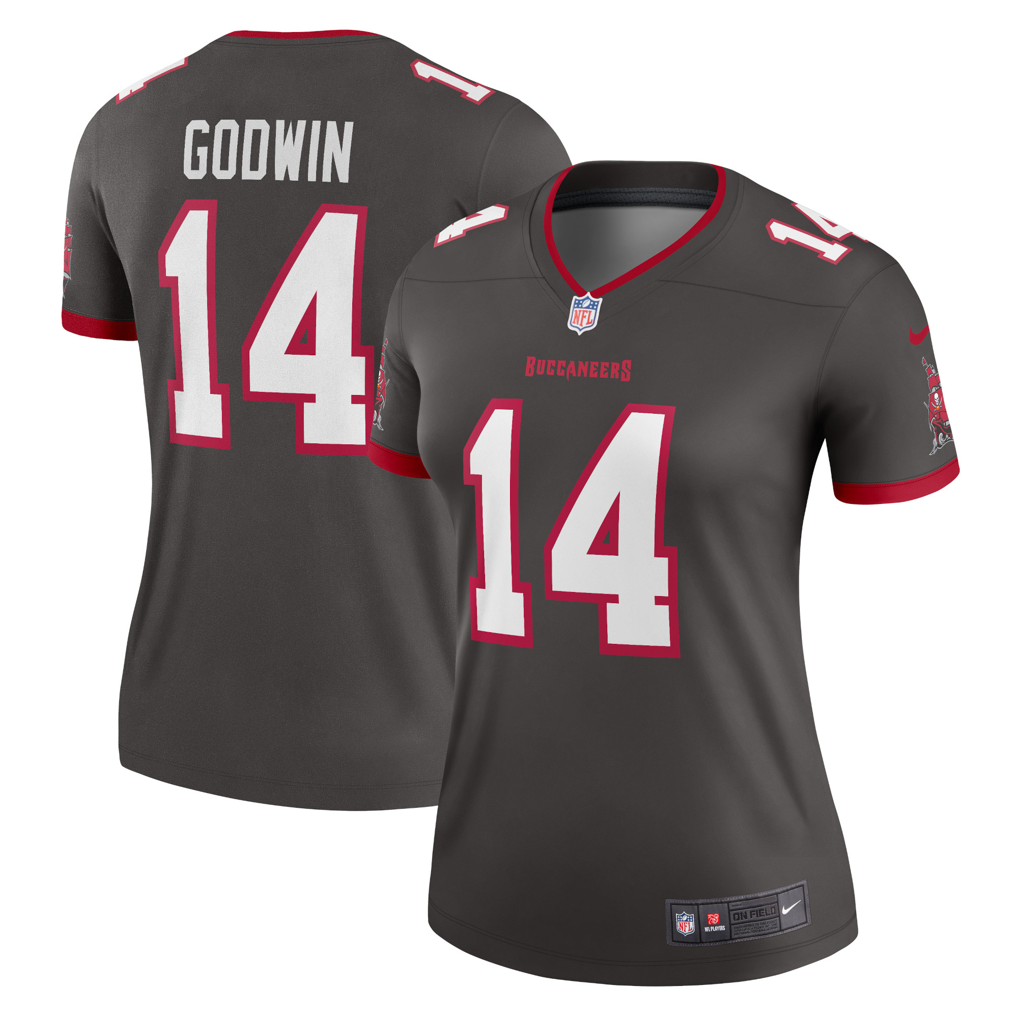 Women’s Tampa Bay Buccaneers Chris Godwin Pewter Alternate Legend Jersey