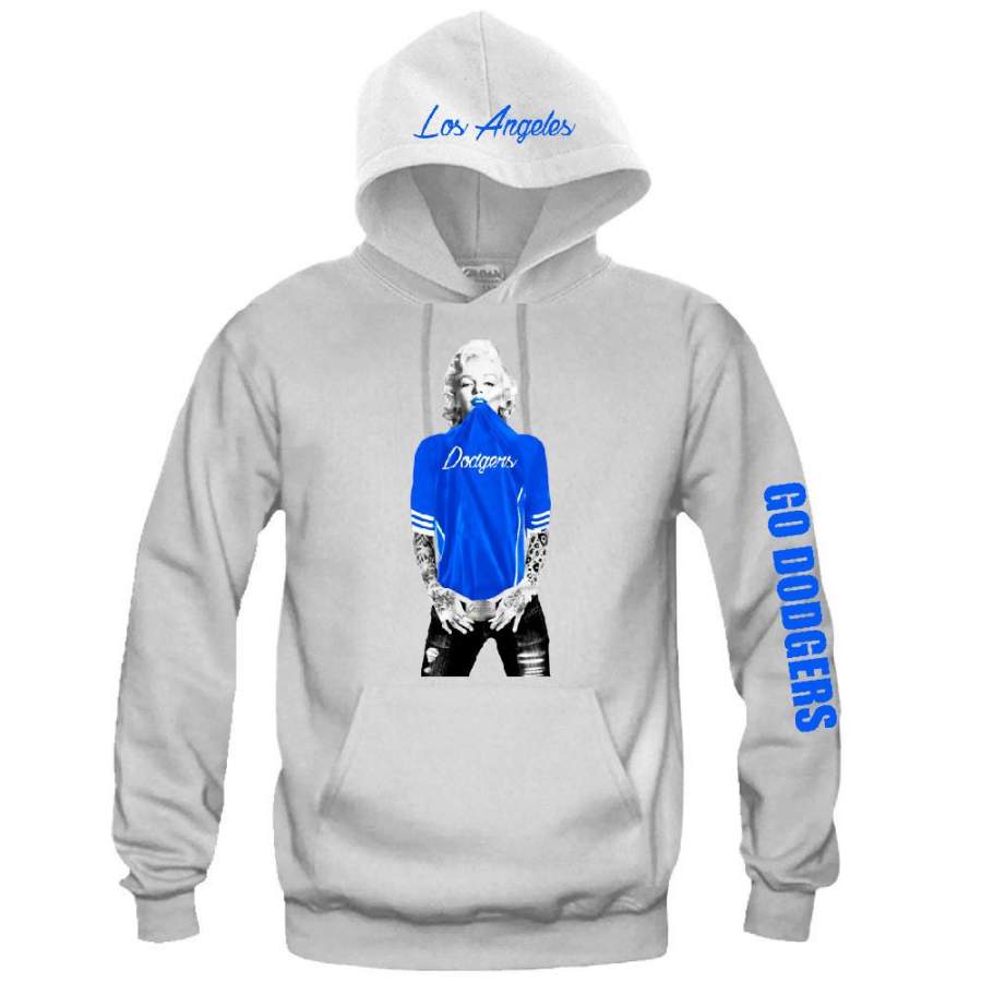 Marilyn Monroe LA DODGERS Hoodie “3 Prints” Sports Clothing Fitjiva