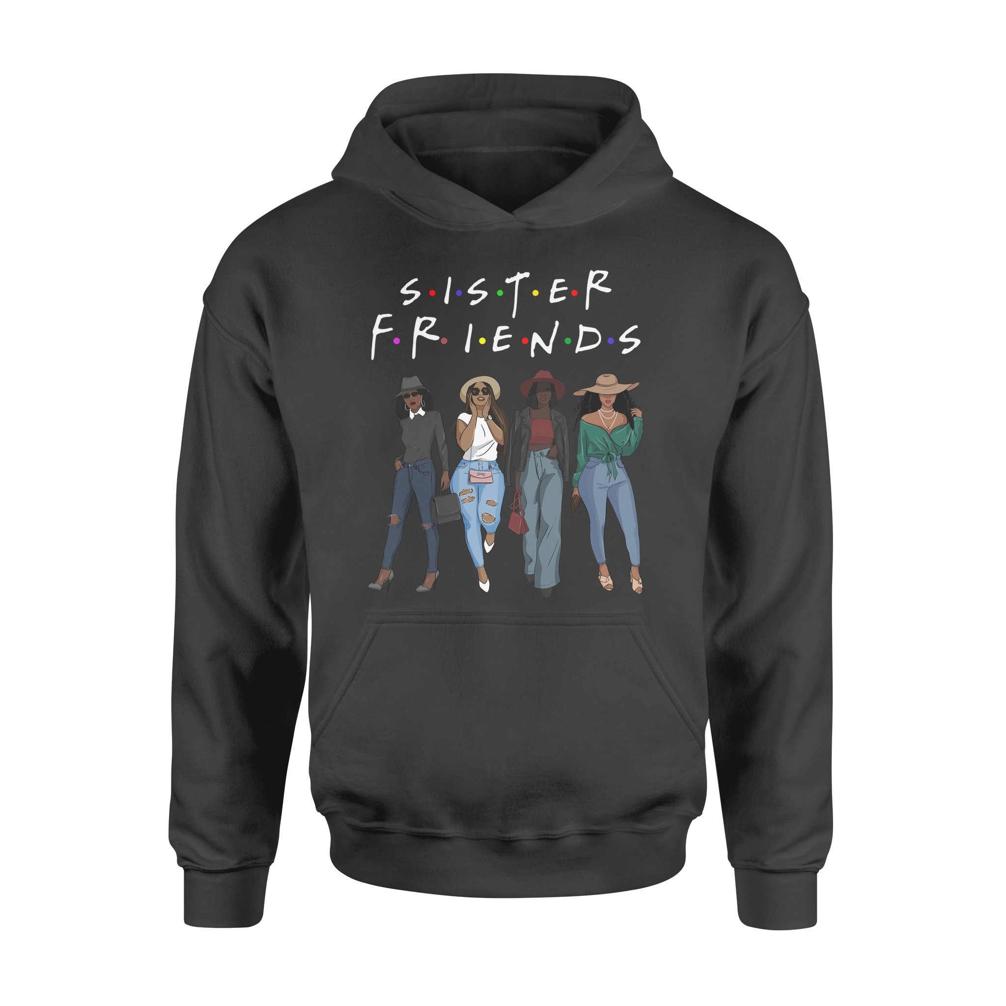 Black Girls Sister Friend 3 Hoodie