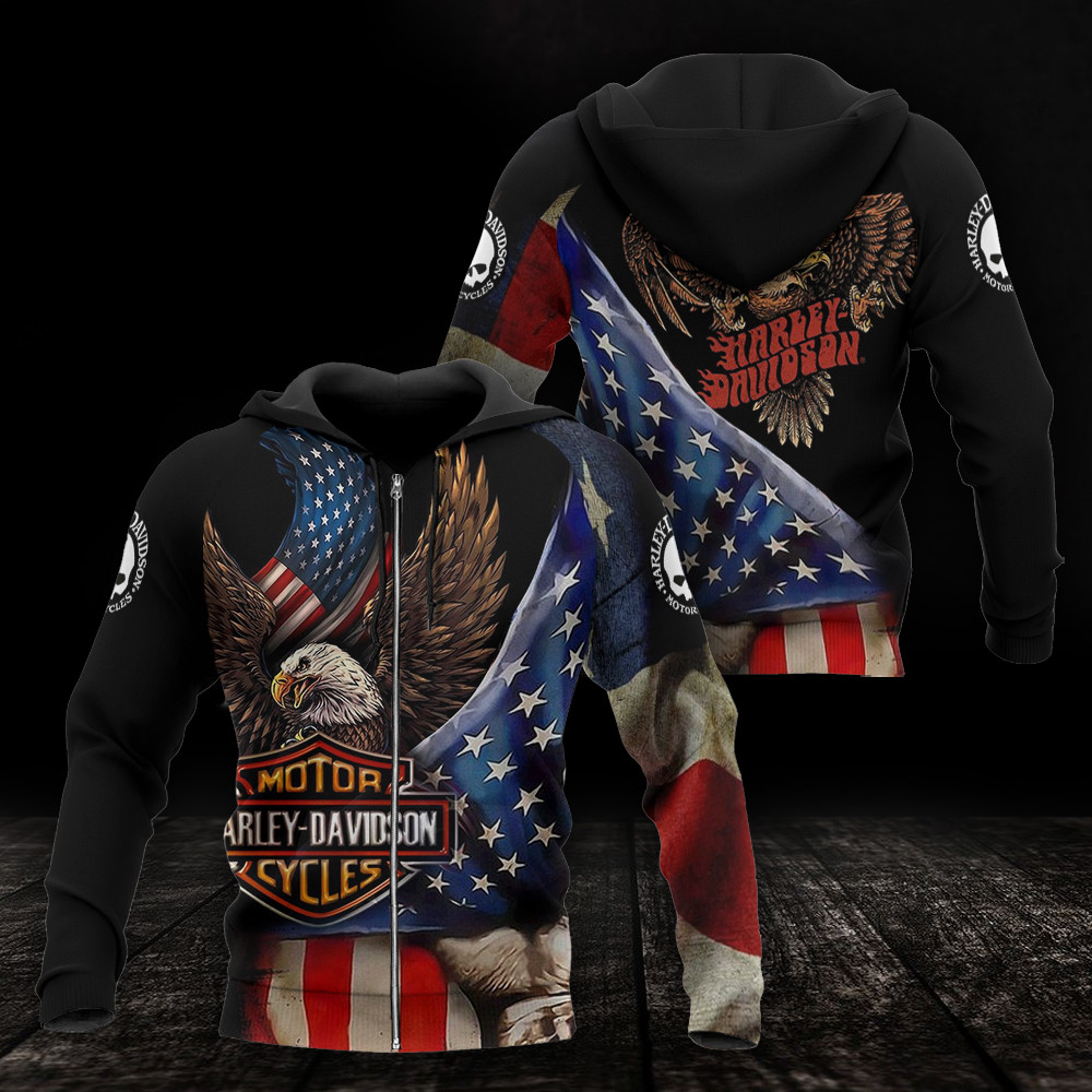 Harley Davidson 3D Printed Hoodie Vd301