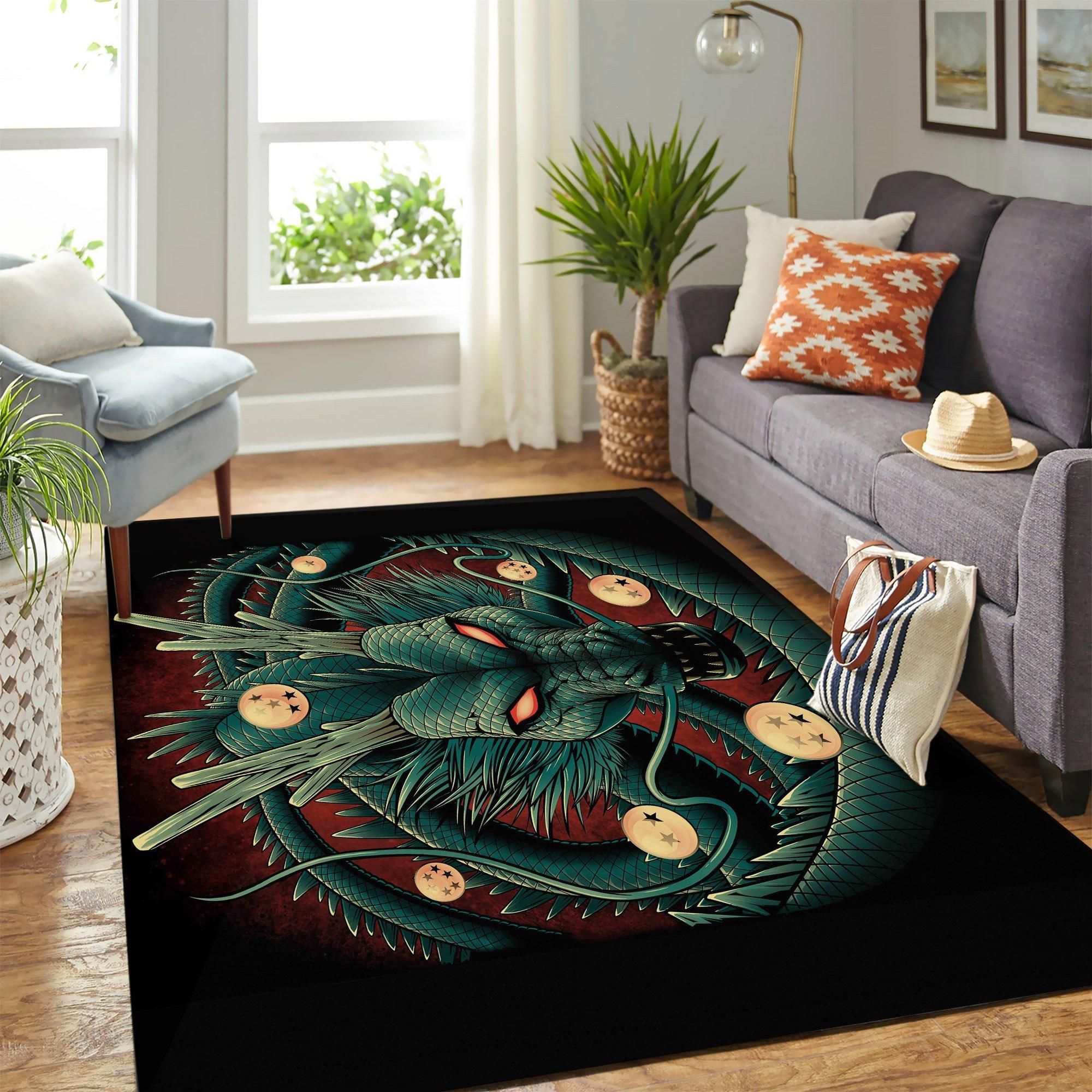 Dragon Ball Shenron Area Rug Geeky Carpet – home decor – Bedroom Living Room decor