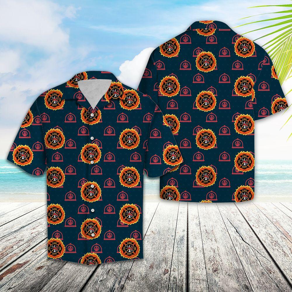 Aloha Shirt Mother’s day Father’s day unique gift ideas for mom & dad from daughter & son kids, meaningful birthday presents –  Firefighter Pattern TG5721 – Hawaiian Shirt