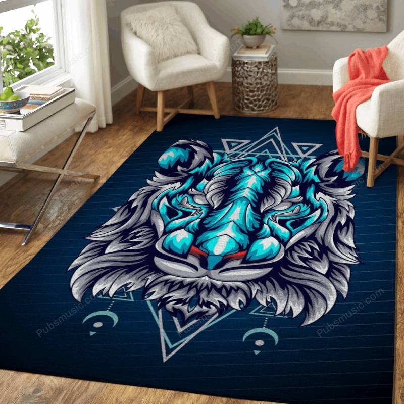 TIGER RETRO – Geometric Animal V2 Rug Mats – Carpet