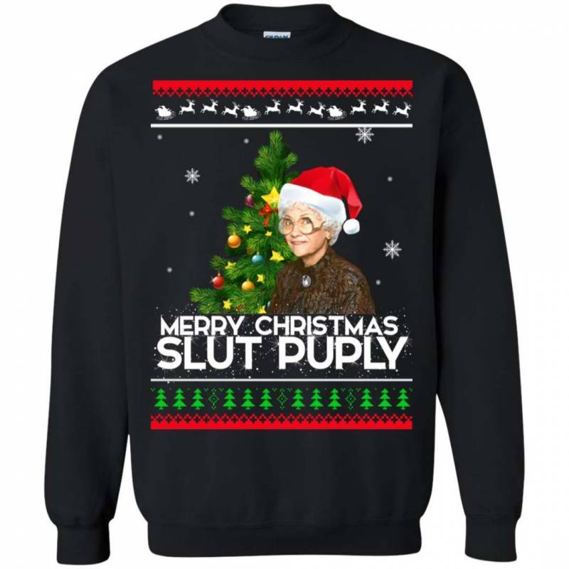 Sophia Merry Christmas Slut Puppy ugly sweater