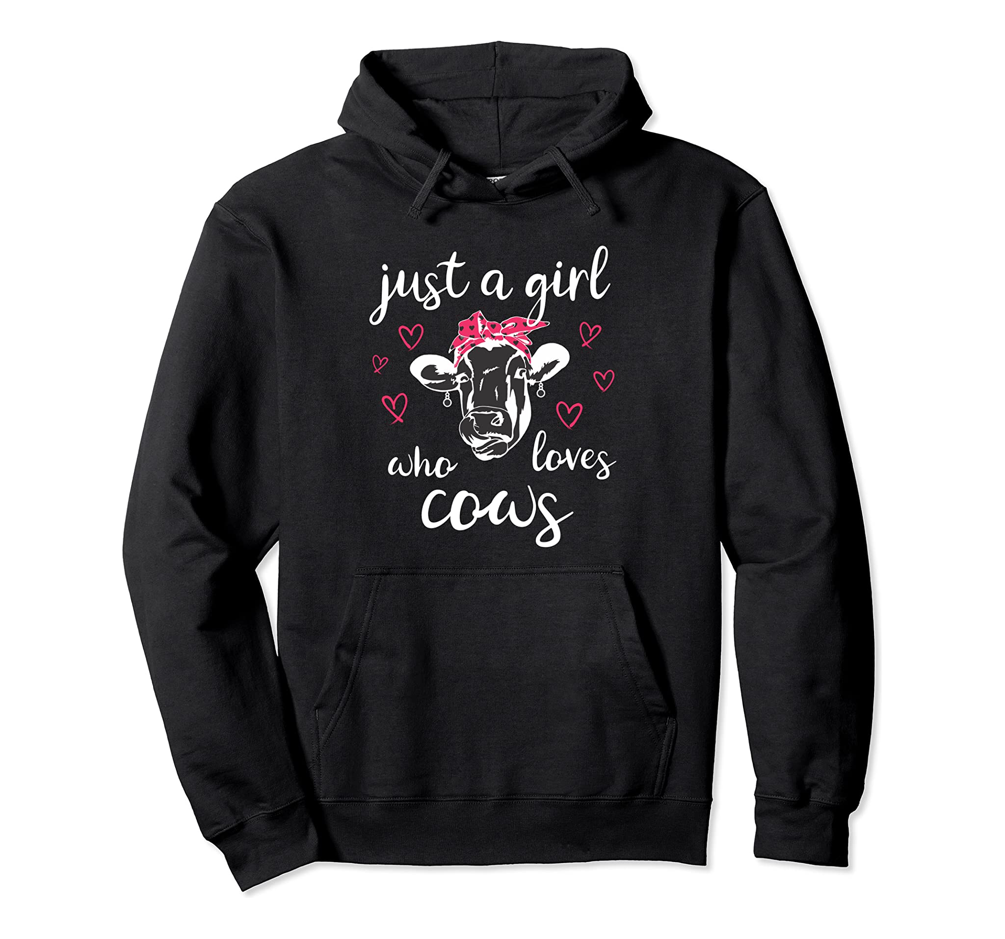 Just a Girl Who Loves Cows Hoodie Farm Girl Funny Cow Shirt