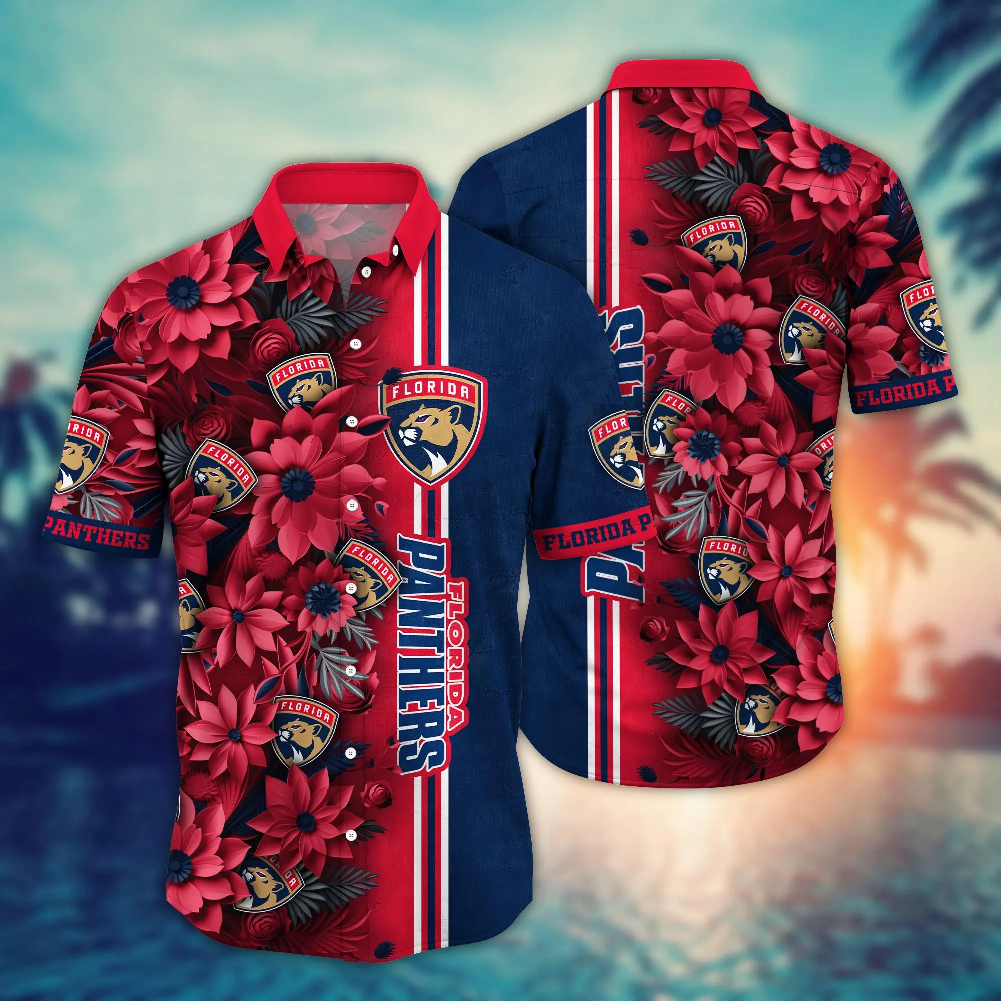 Florida Panthers Nhl Hawaiian Shirt Custom Beach Days Aloha Shirt