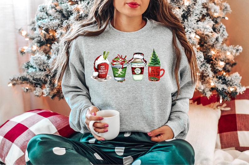 Family Christmas Vacation Coffee Sweatshirt 2D Crewneck Sweatshirt All Over Print Sweatshirt For Women Sweatshirt For Men Sws4442