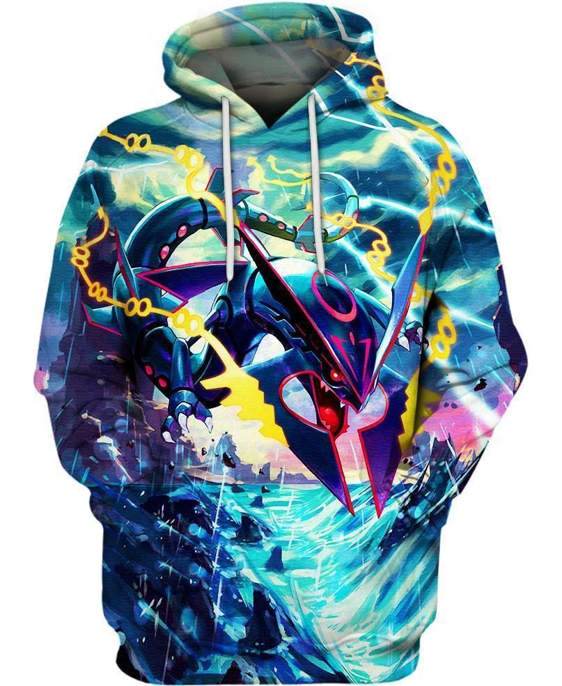 Mega Rayquaza Legend 3D Hoodie