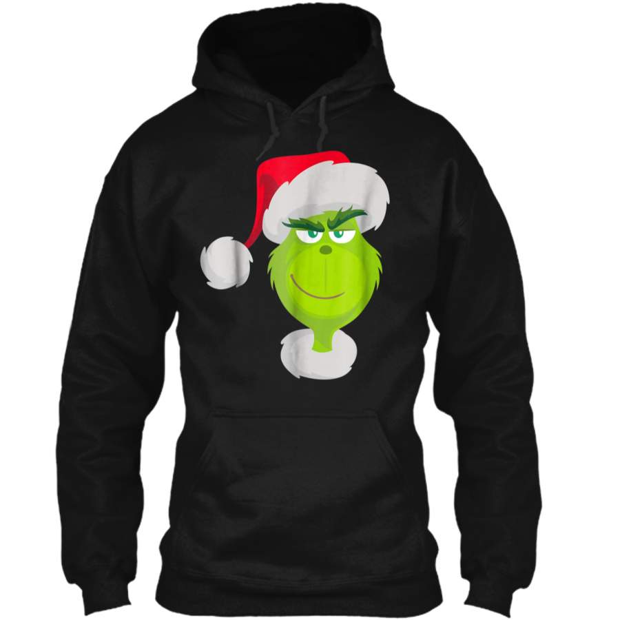 Funny Grinch-Face Santa Hat  Christmas Gifts Tee Pullover Hoodie   Christmas Gift Ideas