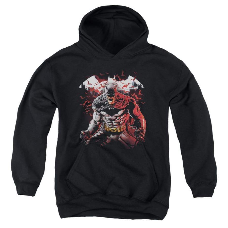 Batman – Raging Bat Youth Pull Over Hoodie