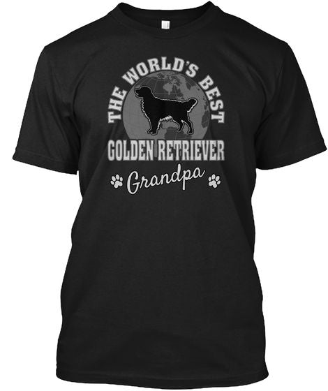 World’s Best Golden Retriever Dog Grandpa Gift Dog Lover T shirt