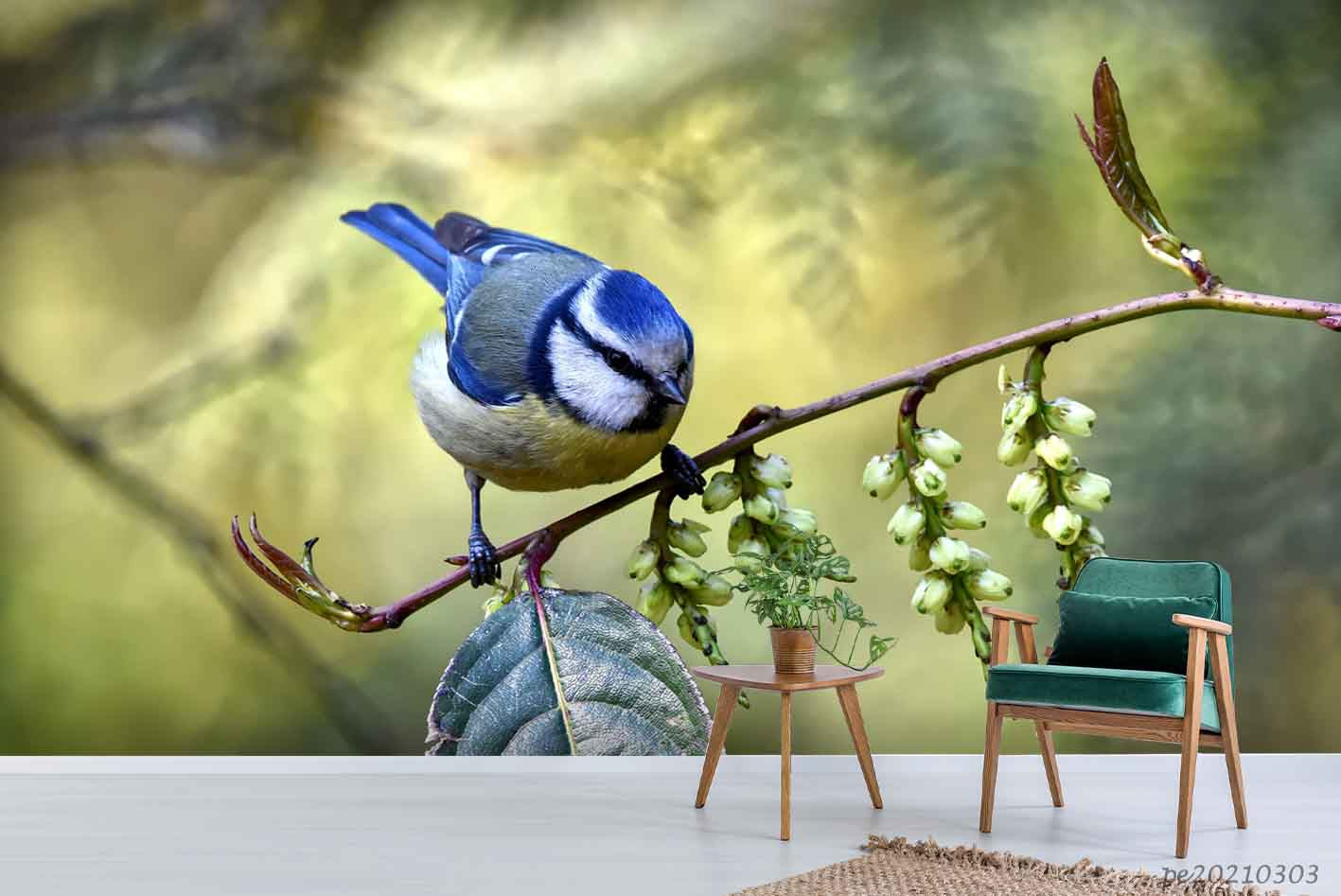 3D Branch Animal Bird Wall Mural Wallpaper Lqh 135