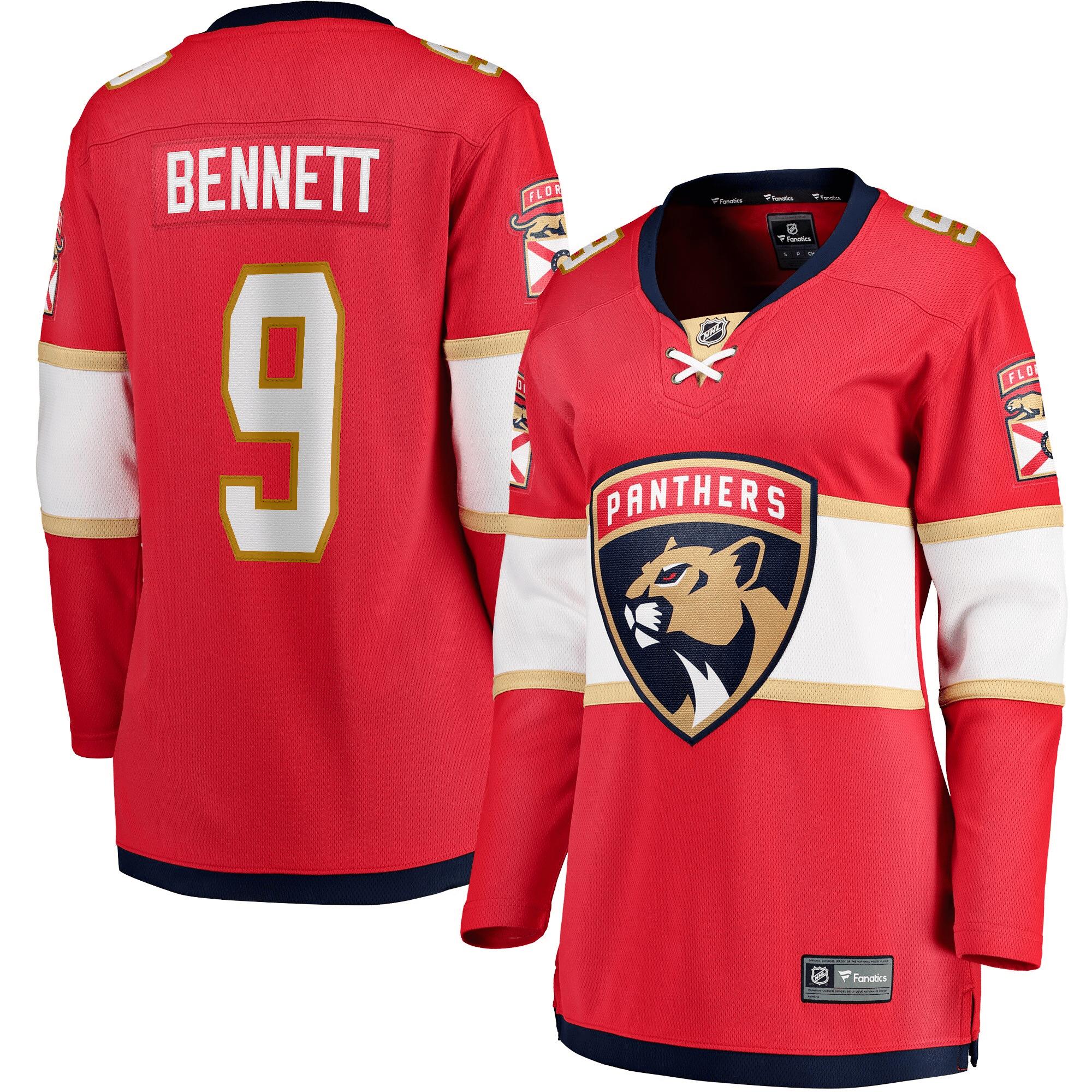 Women’s Sam Bennett Red Florida Panthers 2017/18 Home Breakaway Jersey Jersey