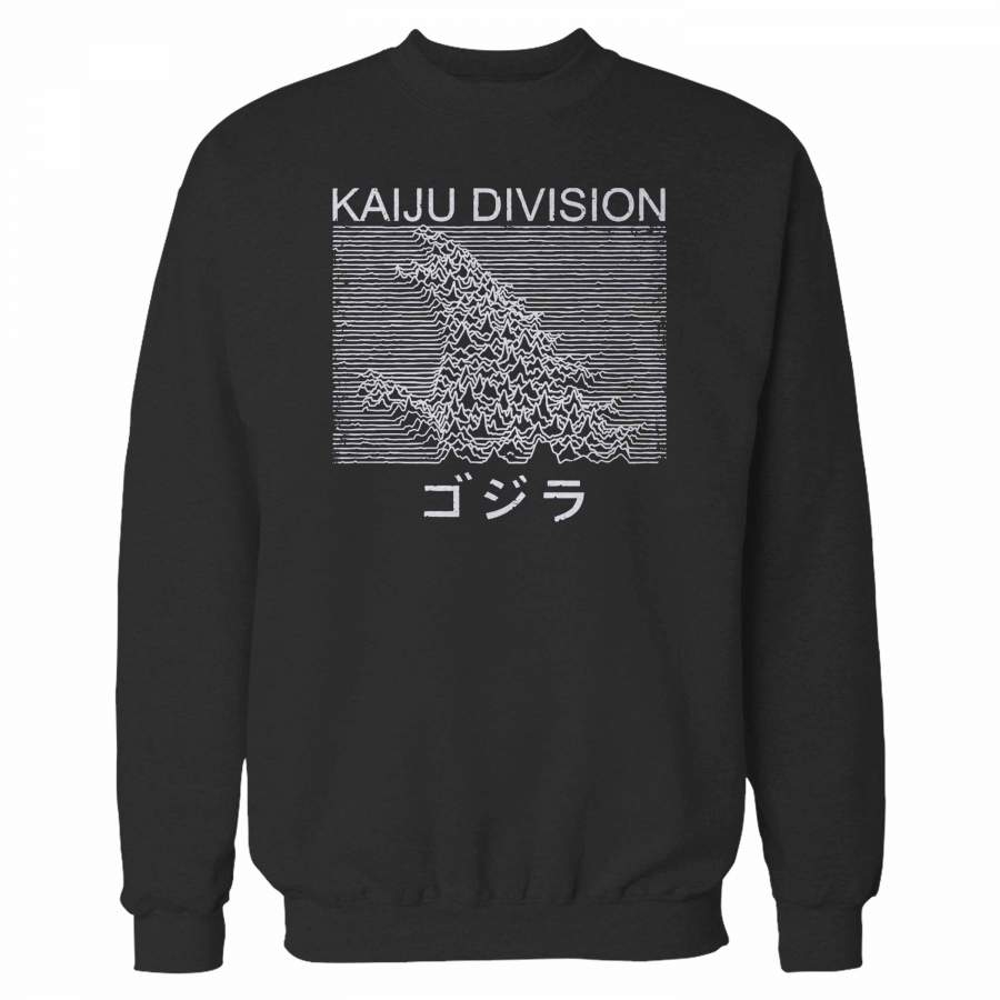 Kaiju Division Godzilla Joy Division Parody Sweatshirt