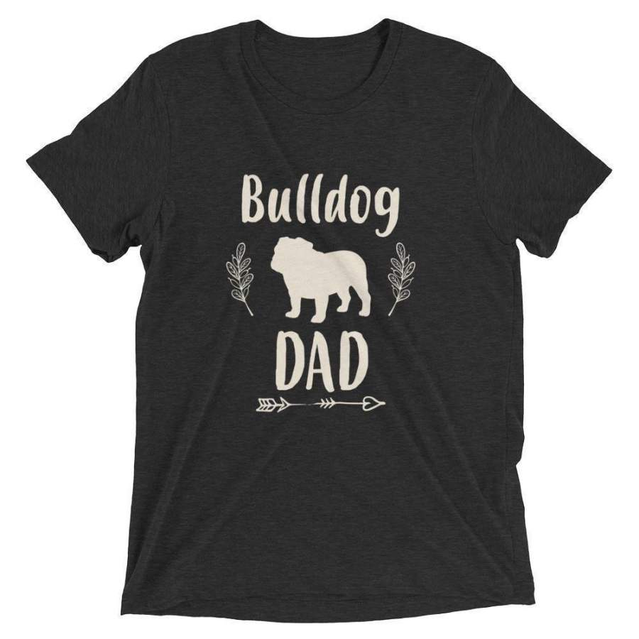 Men’s Bulldog Dad tshirt Bulldog Gift for dog lovers