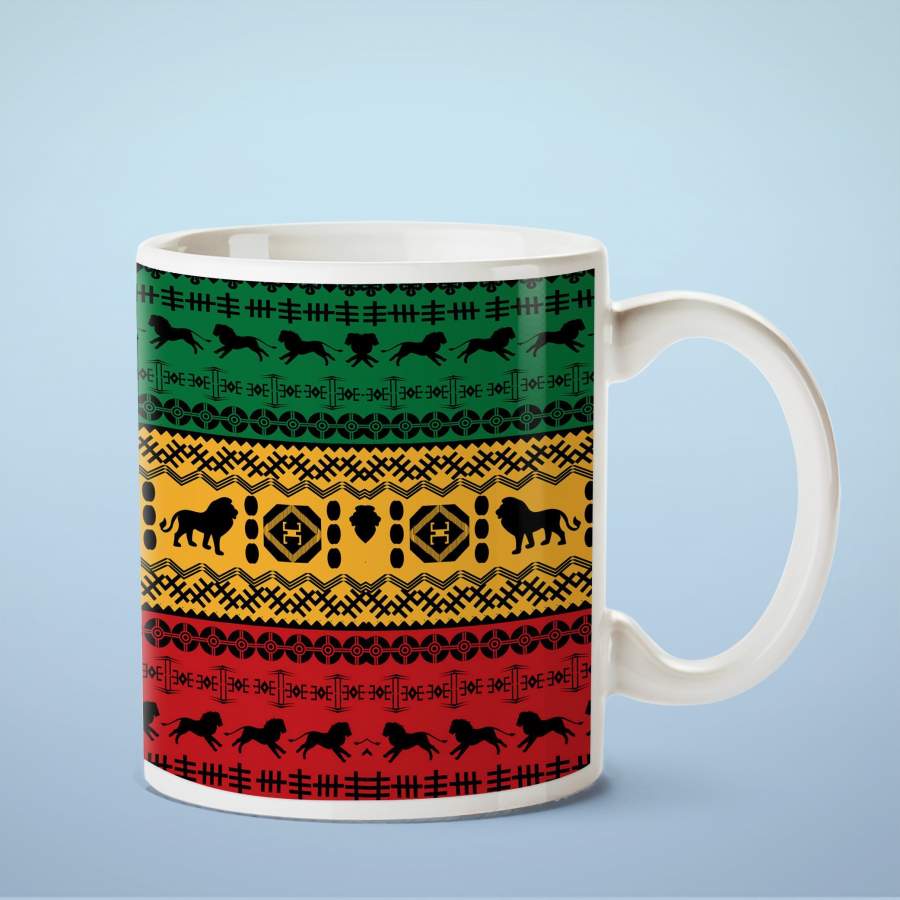 African Lion White Mug