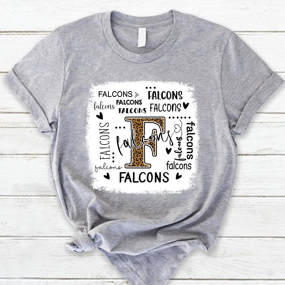 Falcons Leopard Teacher T-Shirt Ph99 Nh00