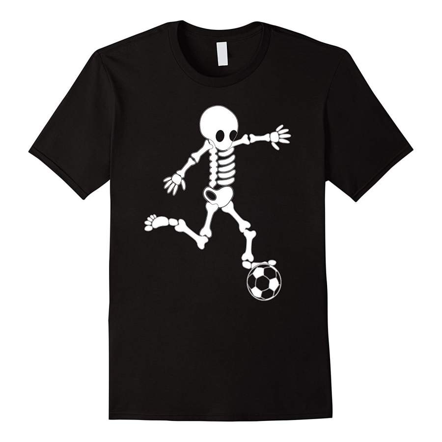 Soccer Skeleton Shirt Halloween Men’S Casual T-Shirt Fashion T-Shirt