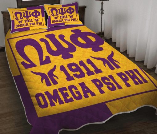 Black Greek – Omega Psi Phi 1911 Hand Sign 3D Bedding Set