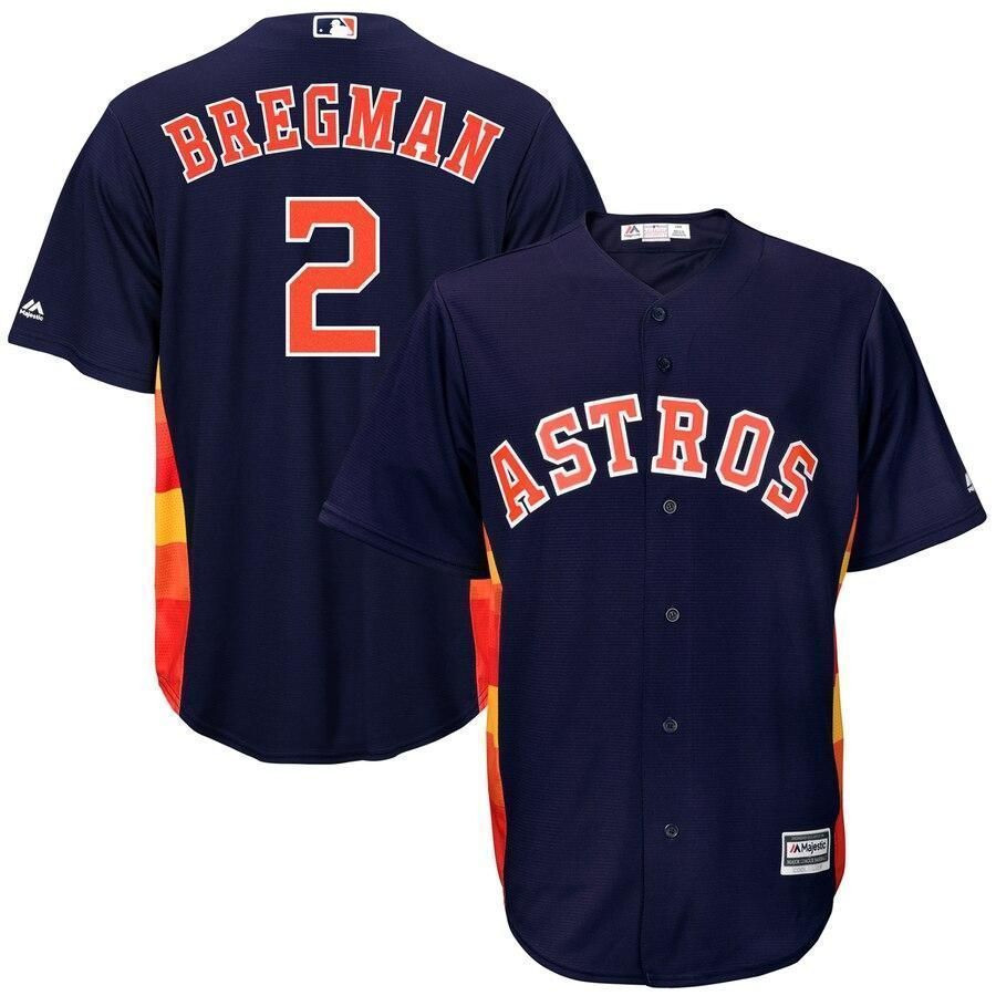 Alex Bregman Houston Astros Fashion Official Cool Base Player Jersey – Navy